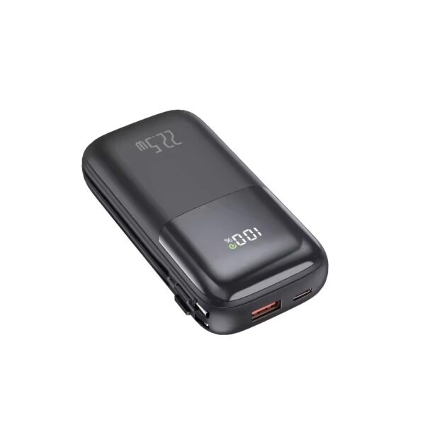 Custom Powerbank 2024 - 2-in-1 10000mAh Power Bank with Built-In Cable and PD 20W Fast Charging Mobile Charger - Image 3