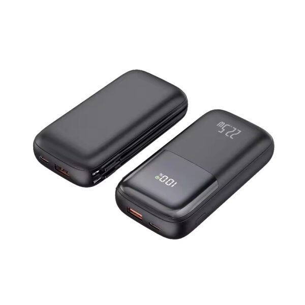 Custom Powerbank 2024 - 2-in-1 10000mAh Power Bank with Built-In Cable and PD 20W Fast Charging Mobile Charger - Image 5