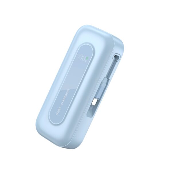 10000mAh Portable Mobile Charger with Built-In Scalable Cables – Power Bank for Phones - Image 7