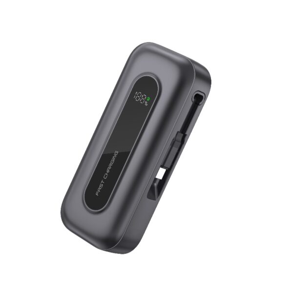 10000mAh Portable Mobile Charger with Built-In Scalable Cables – Power Bank for Phones - Image 2