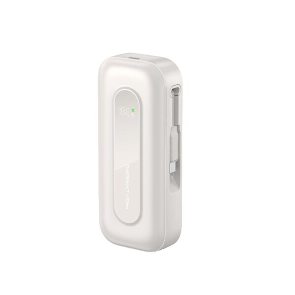 10000mAh Portable Mobile Charger with Built-In Scalable Cables – Power Bank for Phones - Image 4