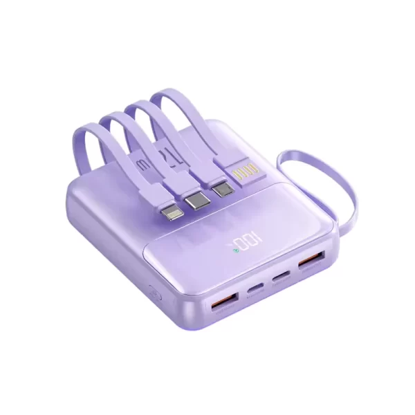 UBT1228 Built-in Cables Power Bank – 10000mAh, Fast Charging, Multi-Port Output - Image 4