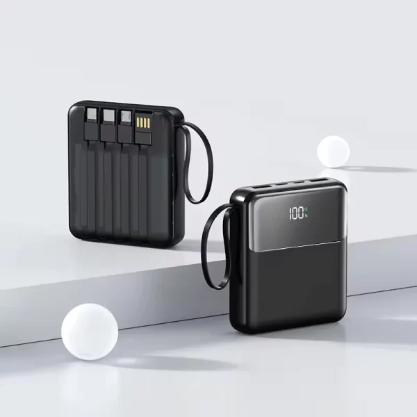 UBT1228 Built-in Cables Power Bank – 10000mAh, Fast Charging, Multi-Port Output - Image 5
