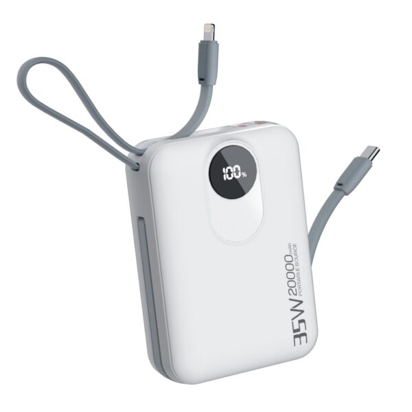 20000mAh Power Bank with Dual USB & Type-C Fast Charging