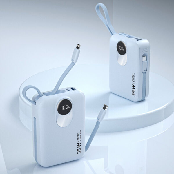 20000mAh Power Bank with Dual USB & Type-C Fast Charging - Image 4